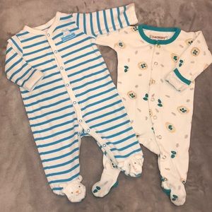Easter Theme Footie Pajamas Bundle - sz 3M